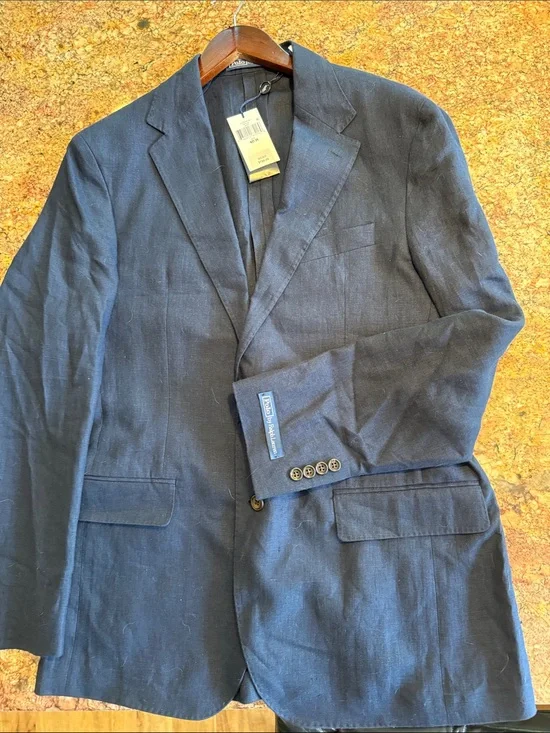 Polo by Ralph Lauren Dark Navy Linen Sport Coat