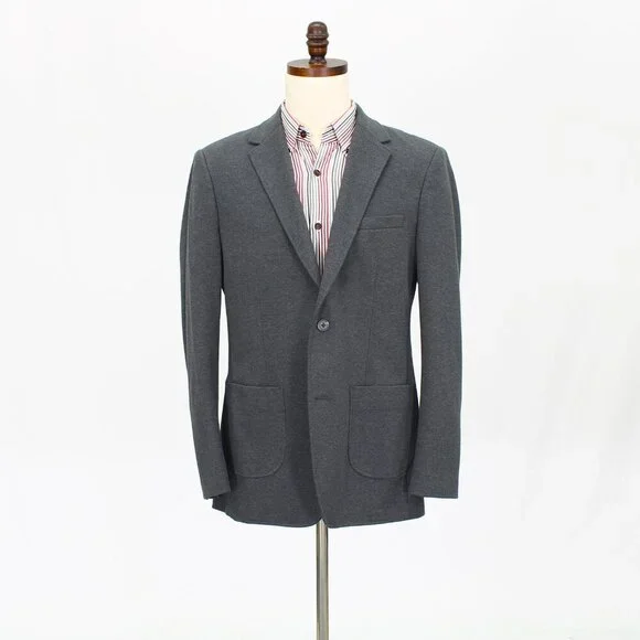 Artefact 42R Gray Solid 2-Button Sport Coat Blazer Jacket P448