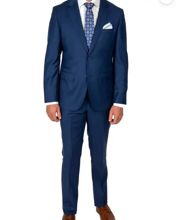 New Cosiani wool & cashmere super 150’s blue suit size 46