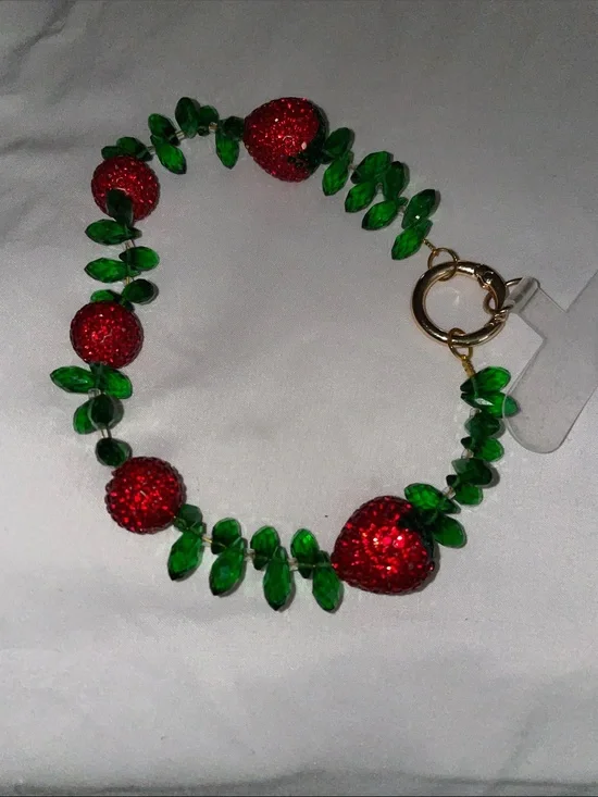 Red Strawberry Phone/bag charm