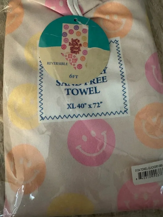 Sand Free Towel XL - Quick Dry 6FT-40 x 72 New