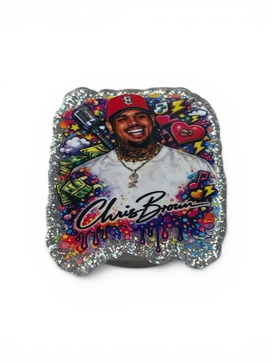 Chris Brown Graphic PopSocket with Mirror