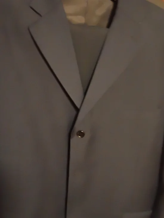 Classic Men's Single-Breasted Blazer in Slate Blue