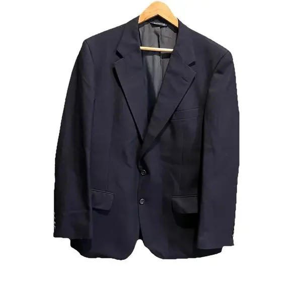 Burberrys Prorsum Navy Wool Single‎ Breasted Men's Blazer Size 48