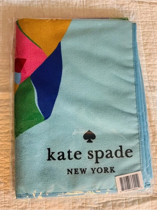 Brand New Kate Spade New York Tropical Fish Beach Towel 100% Authentic