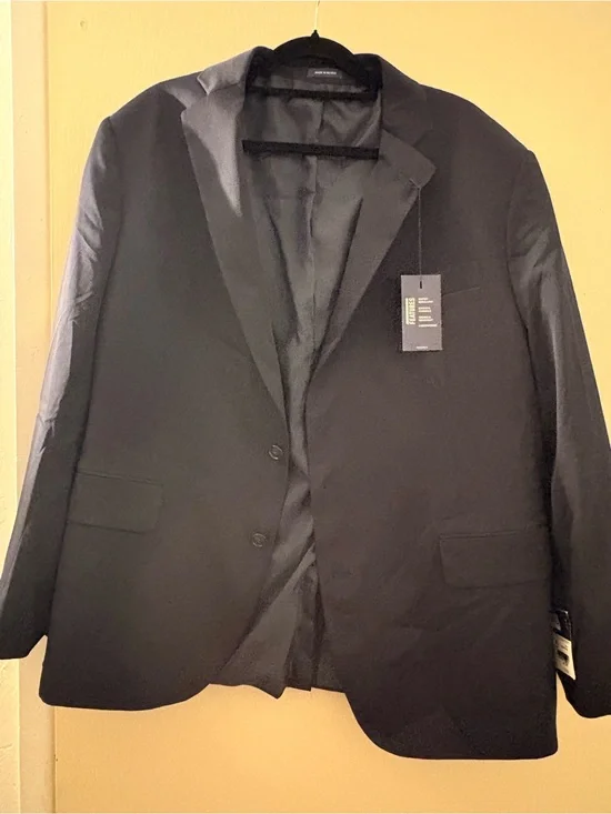 Stafford Men’s Black Two-Button Sport Coat