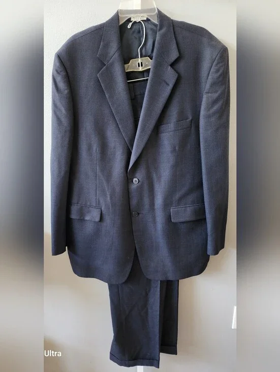 Men's Classic Navy Blazer and Trousers Suit