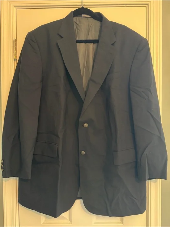 Oscar de la Renta Black Two-Button Blazer
