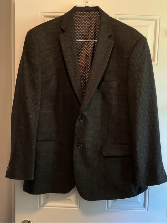 Jos. A. Bank Charcoal Plaid Sport Coat