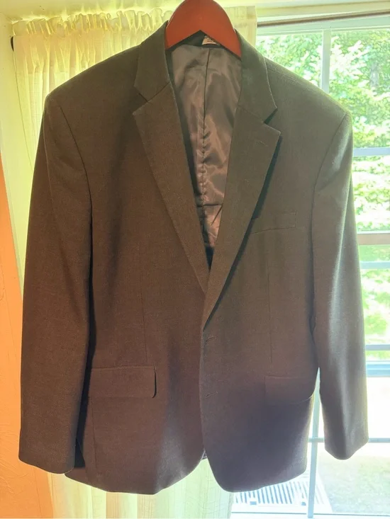 Men's Dark Brown Single-Breasted Sport Coat - Classic Tailored Fit