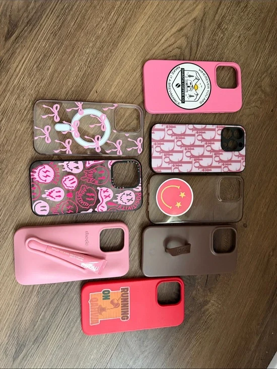 Pink Mixed-Design Phone Case Collection - Assorted Pink & Brown