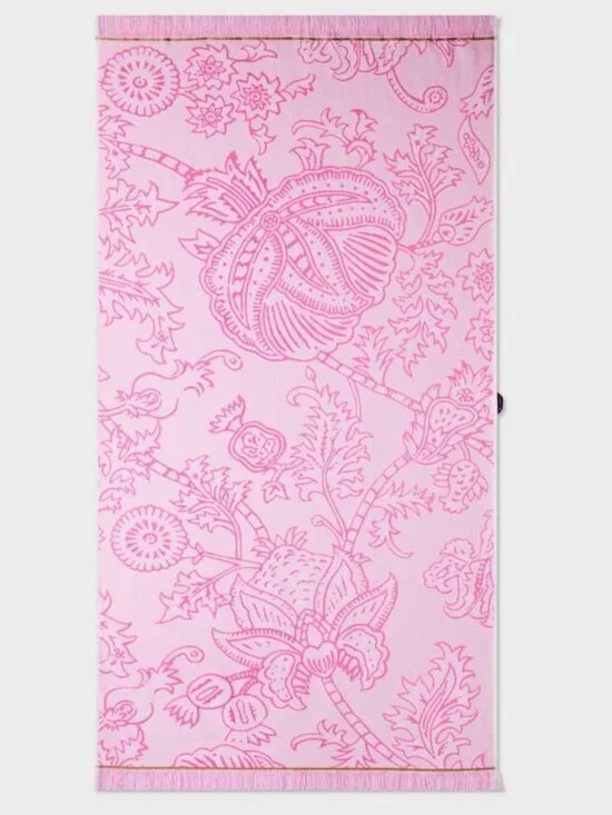 Roller Rabbit x Target Sketched Floral Beach Towel Pink