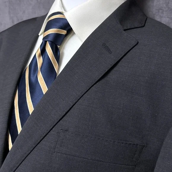 Brooks Brothers Sport‎ Coat 46R Gray Explorer Regent Blazer Classic Business