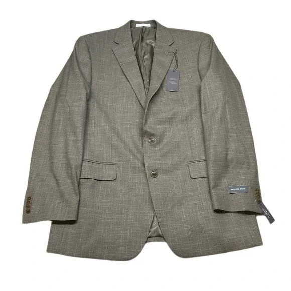 Michael Kors Kent Tan Sport Coat‎ Mens 42L 42 Classic-Fit $295 NEW