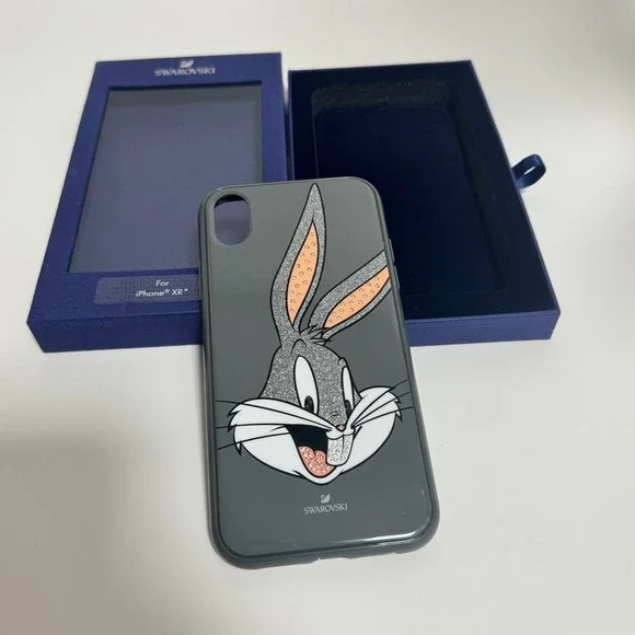 Swarovski Looney Tunes Bugs Bunny Smartphone iPhone XR Case Gray