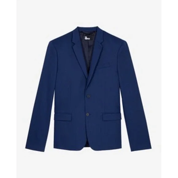 The Kooples NEW Suit Jacket‎ Guabo Weft Blue Size FR 52/US 42 MSRP $580