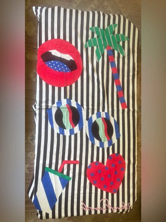 henri bendel Limited Edition Craig and Karl beach towel summer 2018 NWT