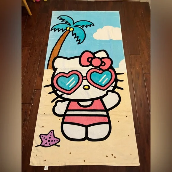 Hello Kitty Beach Towel LARGE NWOT