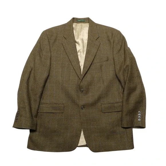 Marshall Field's Blazer Mens 42R Brown Plaid Wool Tweed Sport Coat Jacket Canada