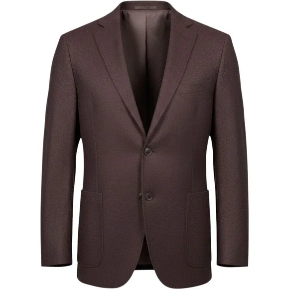 Peter Millar Sport Coat Mens 50T Burgundy Wool Blend Unstructured Blazer Jacket