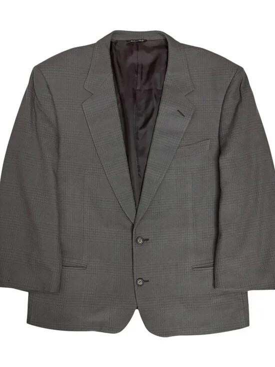 $2,000 CANALI Luxury WOOL Blazer Sport Coat Business Casual Plaid Jacket Men 44L
