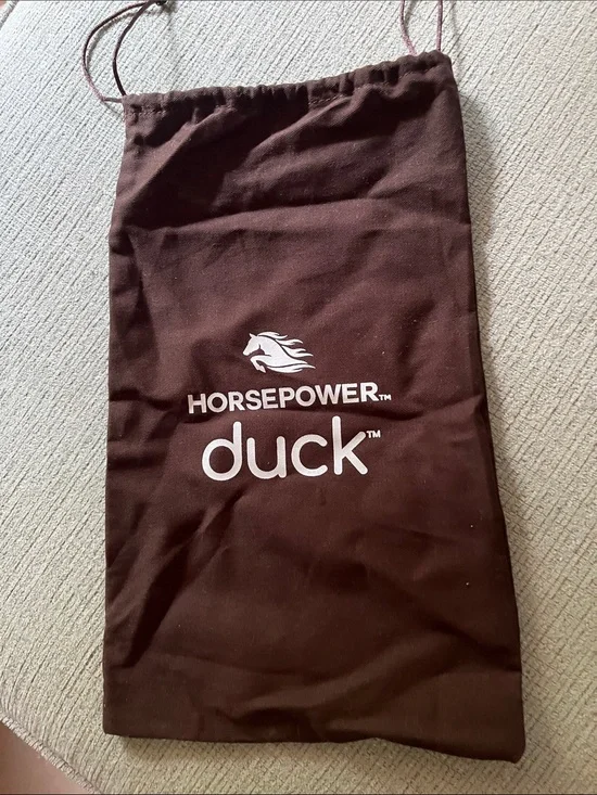 Drawstring Dust Bag in Dark Brown