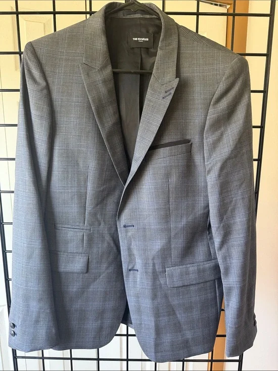 The Kooples Gray Glen Plaid Sport Coat