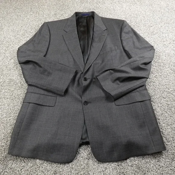 Daniel Cremieux Blazer Mens 46R Gray‎ Loro Piana Wool Sport Coat Suit Jacket USA