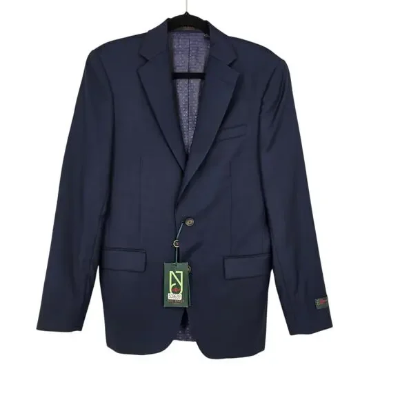 NWT Ted Baker London High Blue Jake CT No Ordinary Joe Wool Twill Blazer Sz 40R