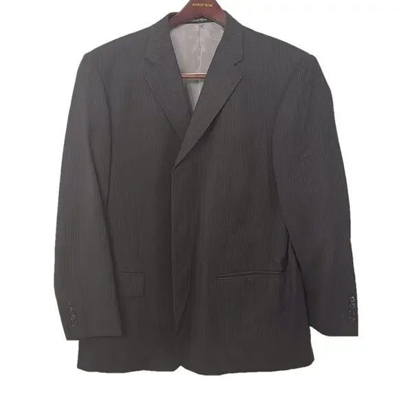 Axcess Black Wool‎ Pin Stripe Blazer