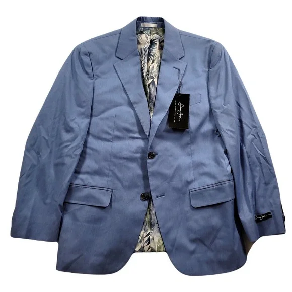 Sean John Light Blue Blazer Mens 38S 38 Classic-Fit Cotton Suit Jacket $360 NEW‎