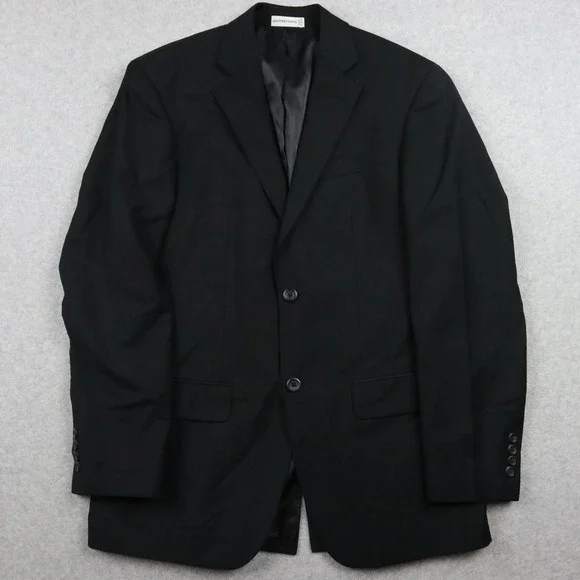 Geoffrey‎ Beene Blazer Mens 36R 2-Button Suit Jacket Coat Business Formal Black