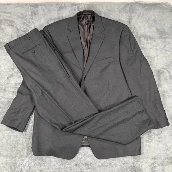 Lauren Ralph Lauren Gray Suit Mens 40W 32L Pants 48L Jacket Two Piece