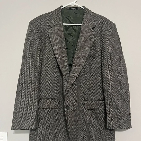 Men's‎ Gray Herringbone Blazer