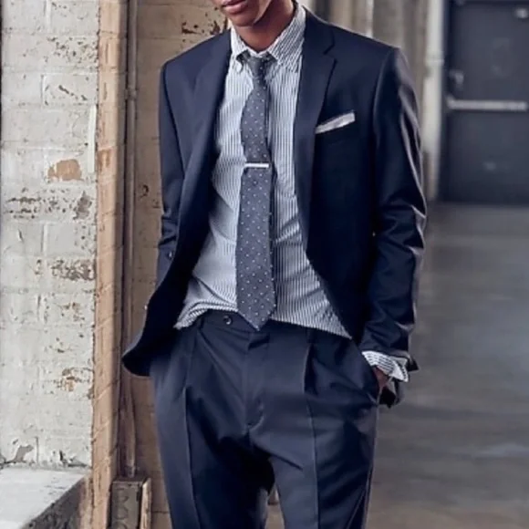 Hickey Freeman Loro Piana Tasmanian Super 130’s Blazer‎ in Blue Tailor Made