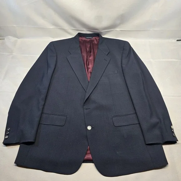 Burberrys Navy Blue Blazer Men‎ 48L Silver Buttons *read*