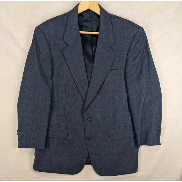 JOS A BANK‎ 42 MENS SPORT COAT EXECUTIVE COLLECTION PLAID GRAY 44