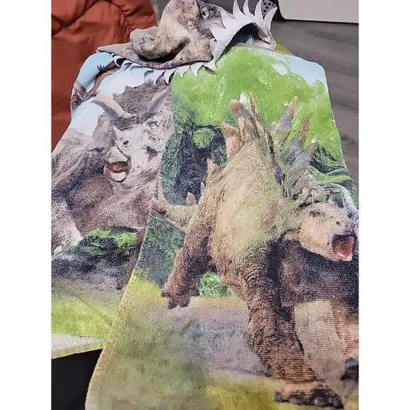 Youth Toddler Jurassic Park Vintage USED Hooded Towel