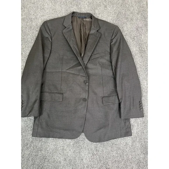 Brooks Brothers Vitale Barberis Canonico Regent Fit Gray Blazer Wool Size 46R‎