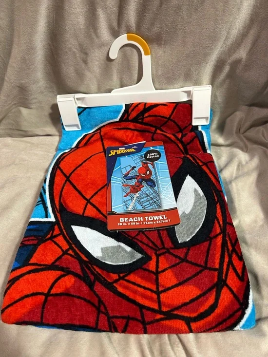 Marvel Spider-Man Red, Blue & Black Beach Towel