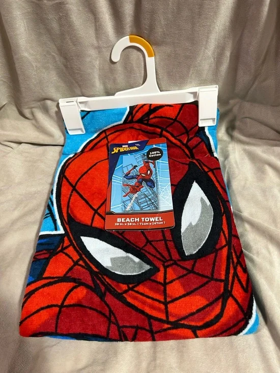 Marvel Spider-Man Beach Towel - Red, Blue, Black
