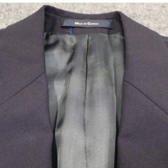 Vintage Chaps Ralph Lauren Mens Navy Blue 100% Wool‎ Blazer Gold Buttons 39R