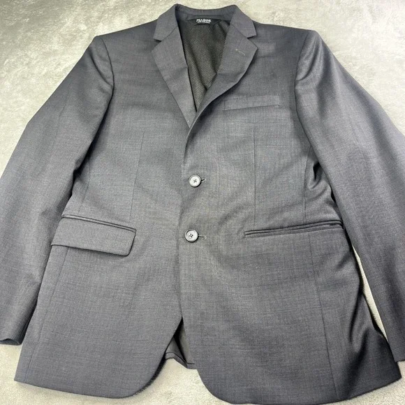JOS.A. Bank Traveler Travel Tech‎ Slim Fit Gray Wool Blend Blazer 38 Short