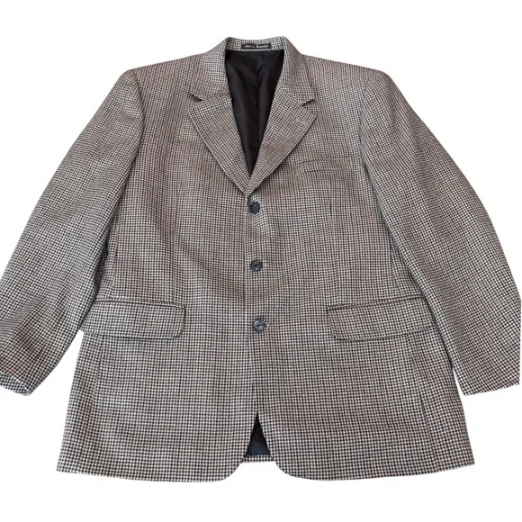 The Savile Row | SR | Macy's Men's Store |‎ Houndstooth 100% Wool | Blazer