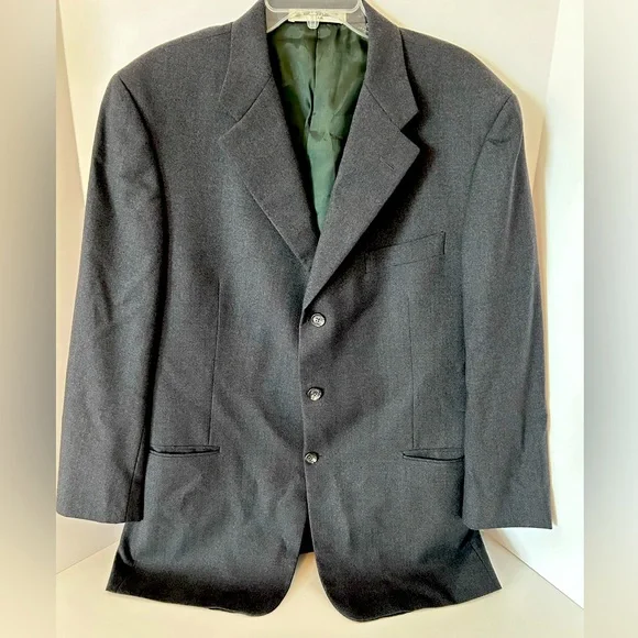 Hickey Freeman for Nordstrom men’s grey 100% wool blazer suit jacket size 43R‎