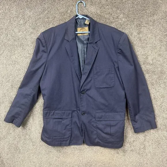 Haband Travelers Blazer Mens XL Blue Multi Pocket Travel Sport Coat Jacket