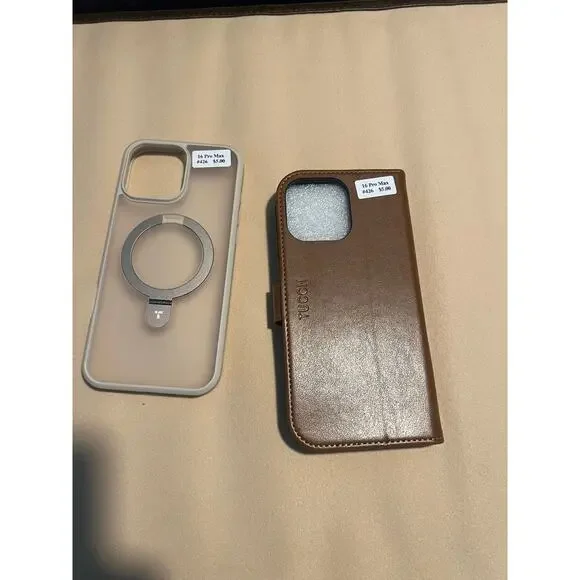 iPhone 16 Pro Max Phone Cases ( Brown & Tan)