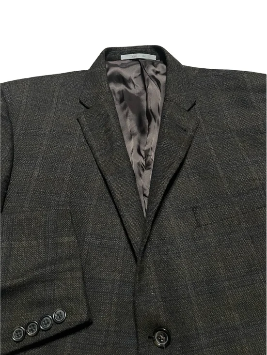 Burberry London Blazer Mens 46 R Wool Sport Coat Jacket 2 Button Windowpane