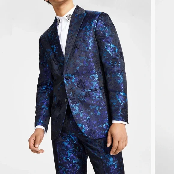 INC International Concepts Men's Classic-Fit Abstract Brocade Suit Jacket,  #7