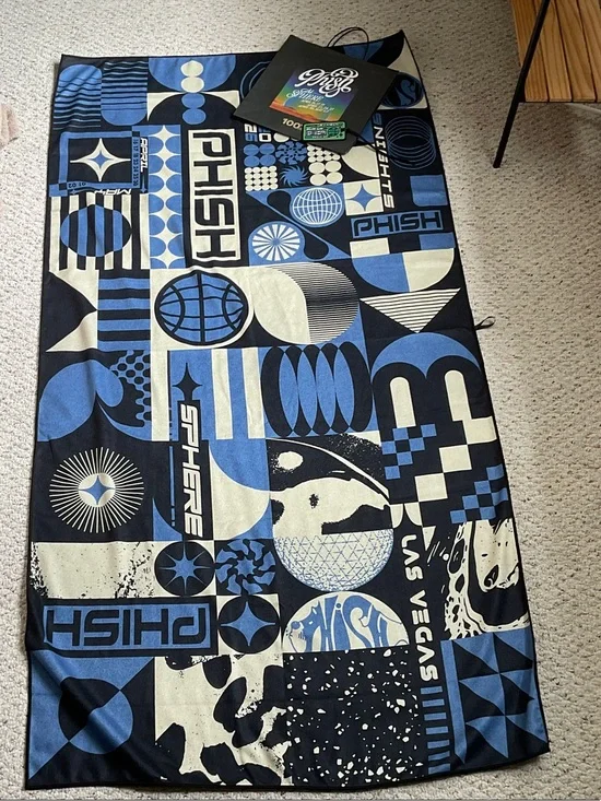 Phish 2026 100x package gift Las Vegas quick dry Beach Towel & luggage tag & bag
